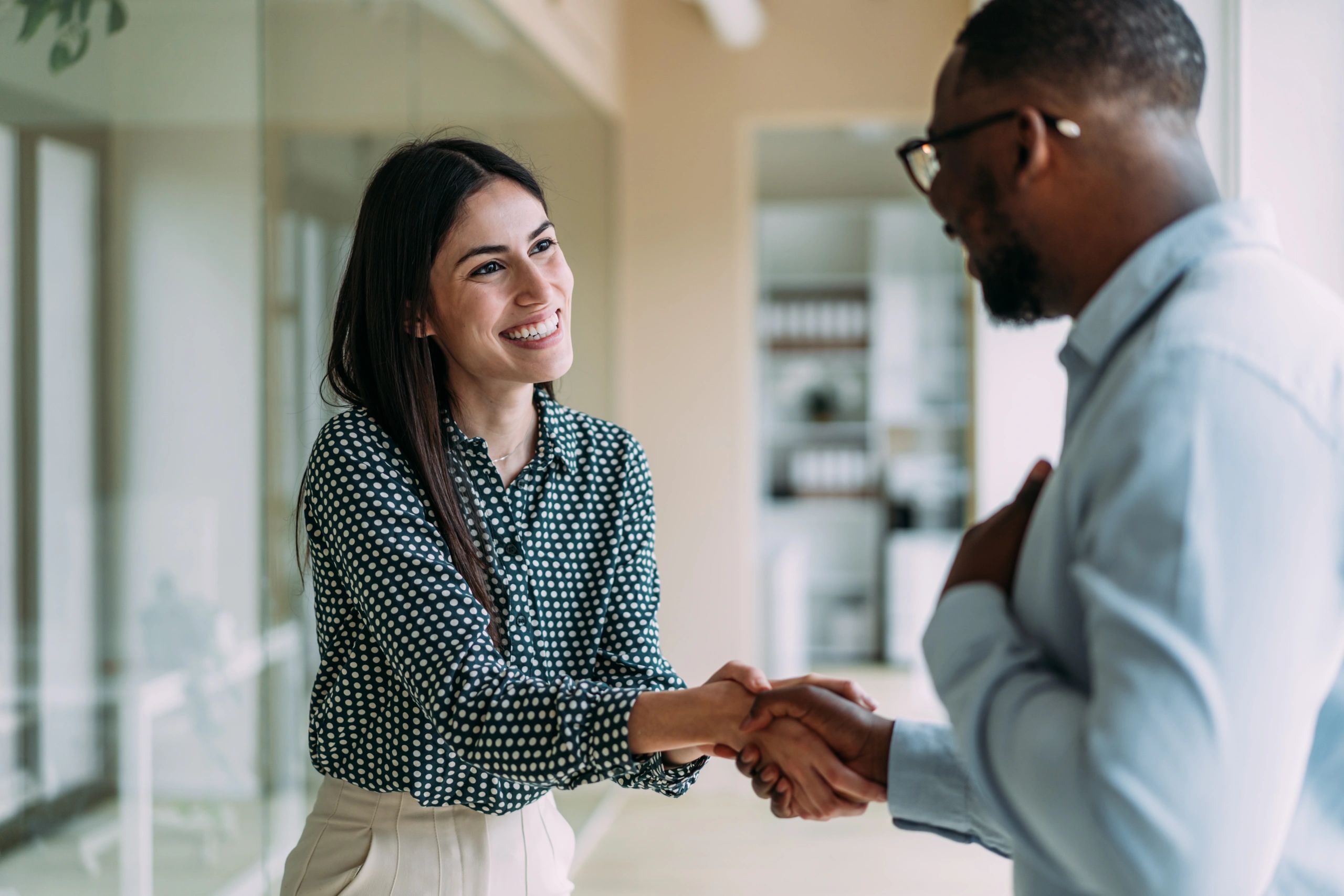 real estate agent handshake