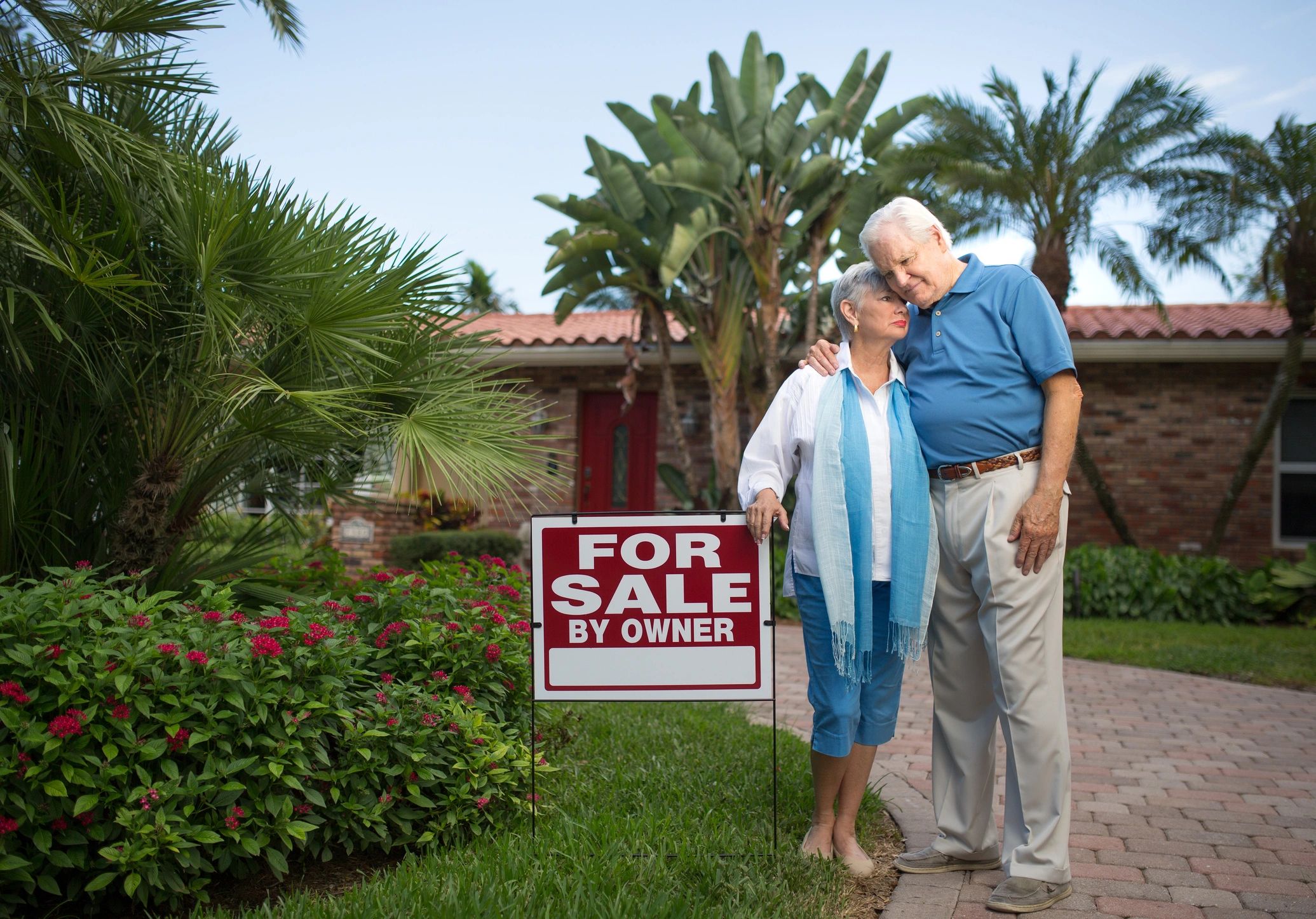 Happy homeowner selling as-is
