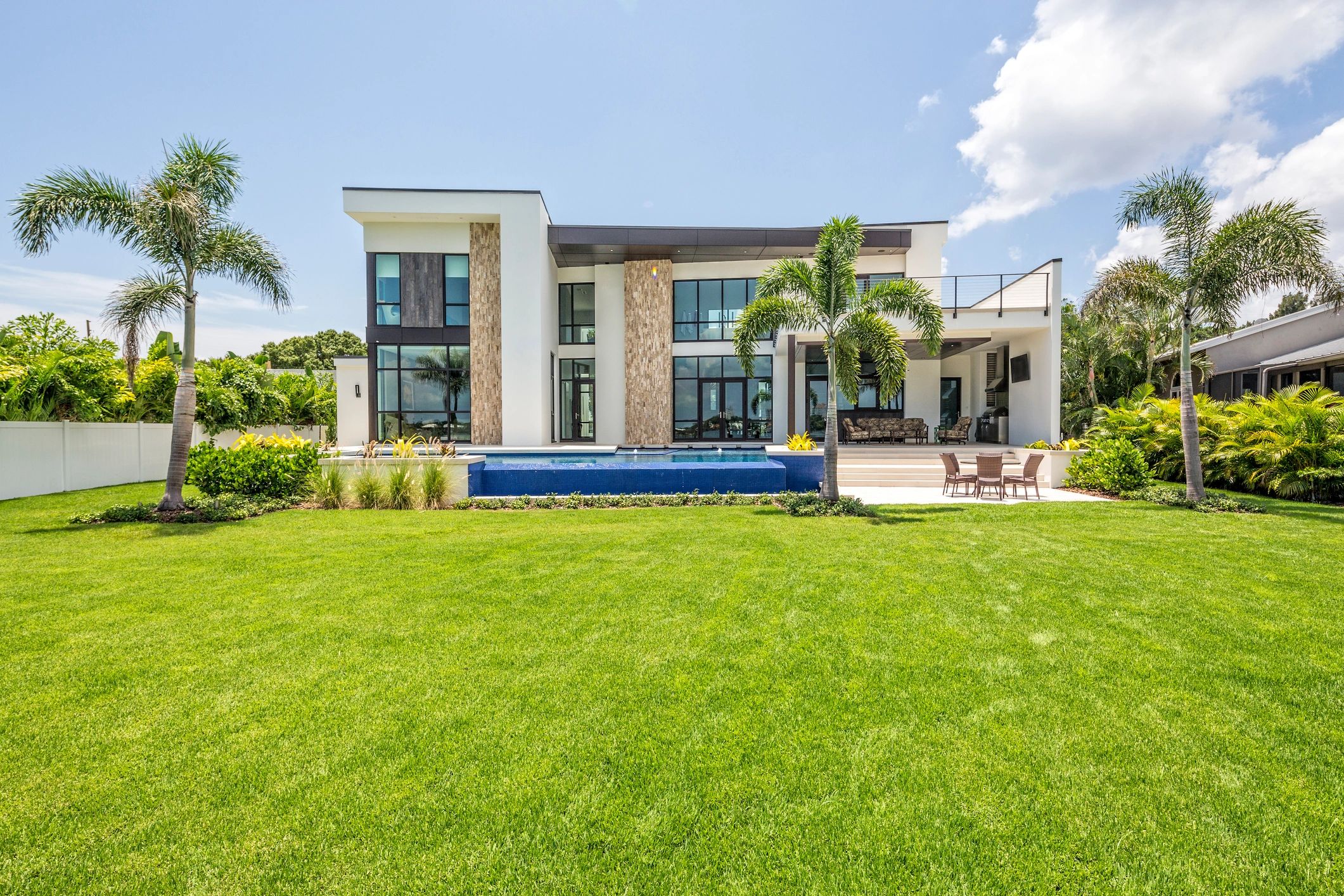 Modern home exterior in Broward County